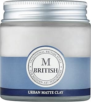 Urban Matte Clay Wax - 100g (3.53oz) | Approved by Barbers & Stylists | Strong Hold, Natural Matte Finish