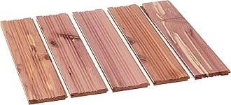 CedarFresh 25003-1 Interlocking Cedar Wood Plank Drawer Liners | Set of 5