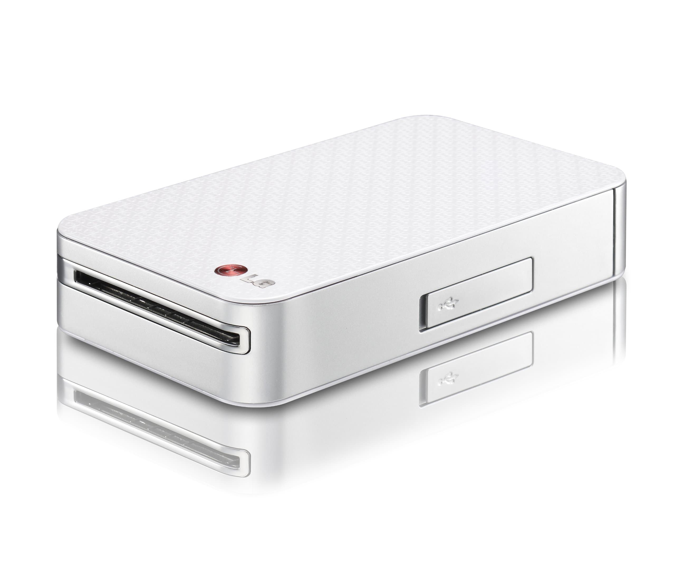 LG Pocket Photo PD221 Silver Mini Mobile Printer for Android Smartphone