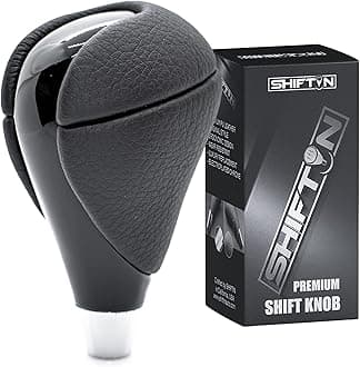 Black Leather Piano Black Wood Gear Shift Knob Shifter for Lexus ES300h ES350 GS300 GS350 GS430 GS450h GS460 is-F IS250 IS300 IS350 LS460 LS600h RX350 RX450h (Black Leather/Piano Black)