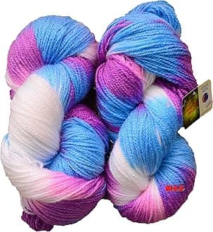 M.G ENTERPRISE Glow Knitting Yarn Wool, Flourish 80 GMS Woolen Crochet Yarn Thread. Best Used with Knitting Needles, Crochet Needles-UO Art-CJD