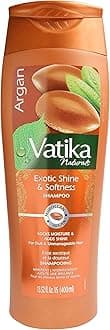 Dabur Vatika Naturals Shampoo for Women - Nourishing, Strengthening & Moisturizing Cleanser for All Hair Types including Curly & Damaged Hair (400ml Bottle Argan)