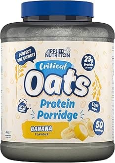 Applied Nutrition Critical Oats - Protein Oats, Porridge with ISO-XP Whey Protein Isolate, Healthy Breakfast and High Protein Snack (3kg - 50 Servings) (Banana)