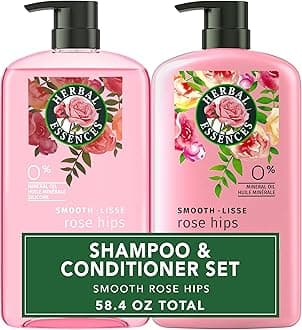 Shampoo & Conditioner Set, Rose Hips - Smooth Collection, Paraben-Free, Color-Safe, Shiny Hair with Jojoba & Vitamin E, 29.2 Fl Oz Each, 2-Pack