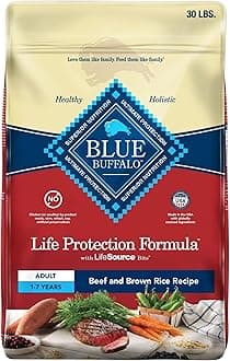 Life Protection Formula Adult Dry Dog Food, Helps Build and Maintain Strong Muscles, Made with Natural Ingredients, Beef & Brown Rice Recipe, 30-lb Bag