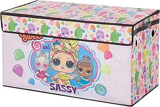 Idea Nuova LOL Surprise Collapsible Children’s Storage Trunk - Durable with Soft Lid, 28.5"x14.5"x16", Fun and Spacious Organizer for Kids