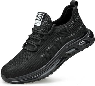 Mens Safety Shoes Work Boots Trainers Steel Toe Cap Work Shoes Lightweight Anti-Puncture Breathable Protective Sneakers