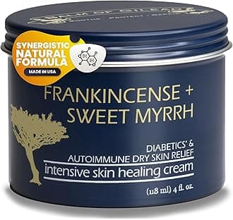 BALM OF GILEAD Foot Healing Cream – Frankincense & Sweet Myrrh Moisturizer for Sensitive Skin - Relieving Foot Therapy & Diabetic Skin Healing - Deeply Nourishing & Synergistic Cream