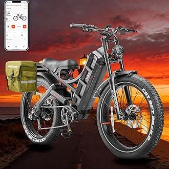 Eahora Romeo Pro 2/3 Ebike 1600W/4000W/5600W Electric Bike for Adults 34/46/50MPH 200 Miles Long Range Dual Motor 48/70/80AH Battey Electric Mountain Bike Dual Hydraulic Brakes Full Suspension EBike
