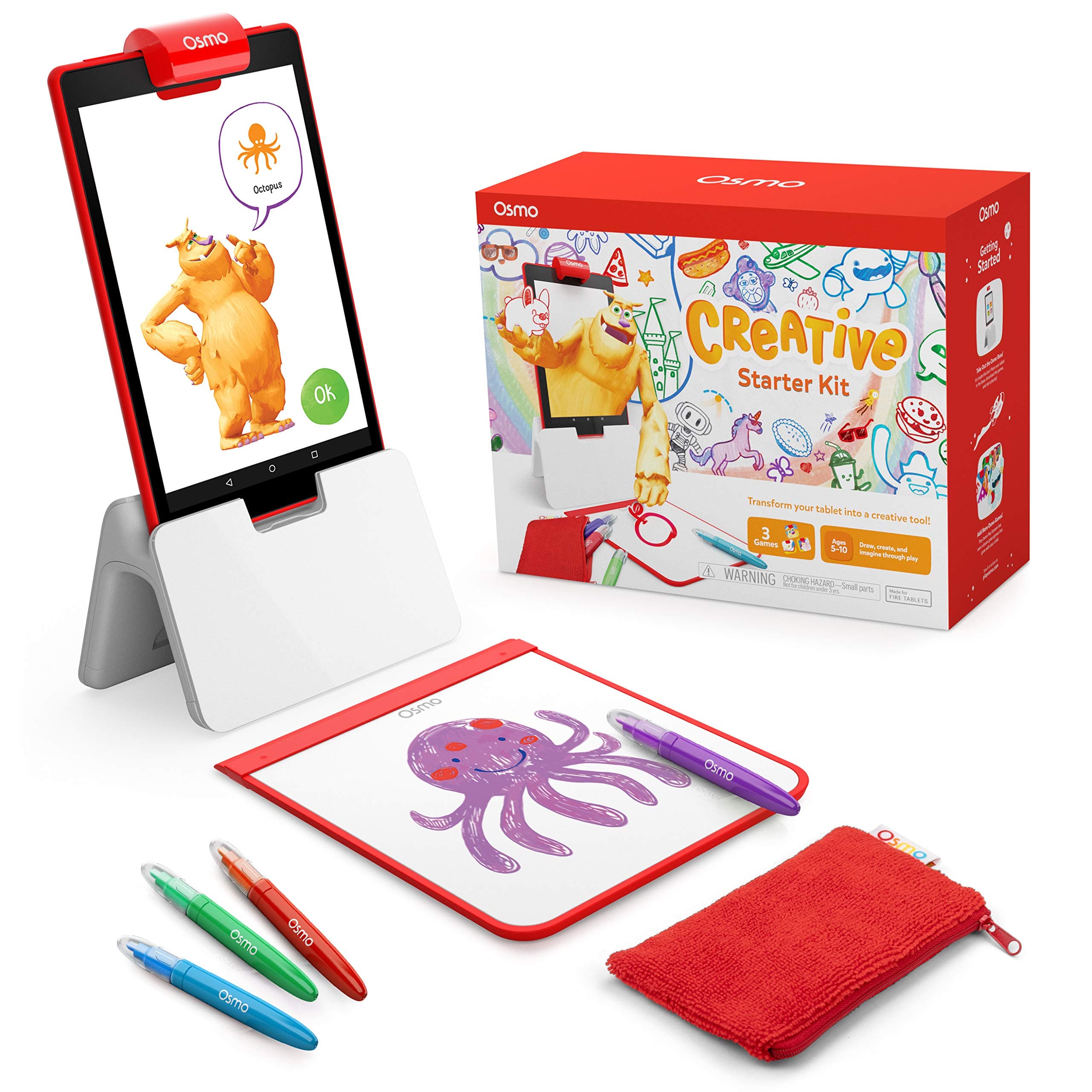 Creative Starter Kit - 3 Educational STEM Games for Ages 5-10, Drawing & Physics - For Fire Tablets