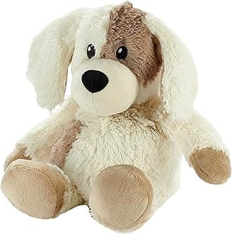 – Warmies Plush Puppy Microwavable, with French Lavender Scent, Hot or Cold Weighted Teddy for Relaxation and Warm Relief, Suitable for Adults and Children