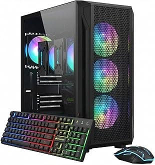 STGAubron Dual CPU Gaming PC, Dual Intel i7 Xeon E5 up to 3.7GHz, Radeon RX 5...