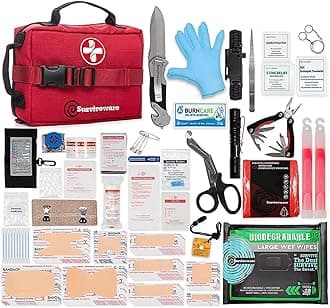 Surviveware Survival First Aid Kit (Red)