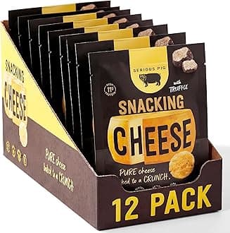 Snacking Cheese Truffle Flavour - Pure Cheese Crisps High Protein Zero Carb (12 x 24g)