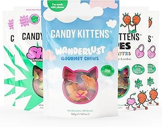 Candy Kittens Vegan Sweets FAN’S FAVOURITE Selection (5 x 140g) Vegan Chewy S...