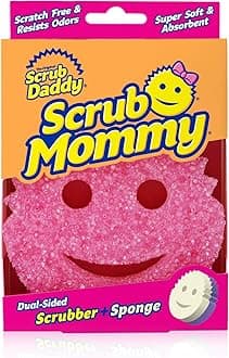 Scrub Mommy - Scratch-Free Multipurpose Dish Sponge - BPA Free & Made with Polymer Foam - Stain & Odor Resistant Kitchen Sponge (1 Count)