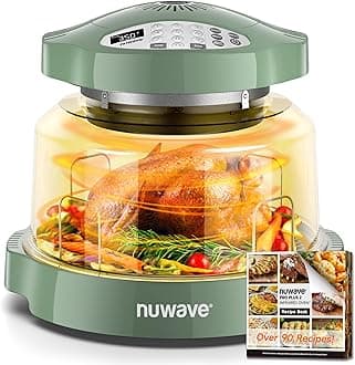 Oven Pro Plus Air Fryer, Infra-Red Countertop, 2025 Advanced Convection, No Defrosting or Preheating, Cook Fresh or Frozen, Durable Power Dome, 100 Presets & 50 Memory, PFAS Free, Wild Olive