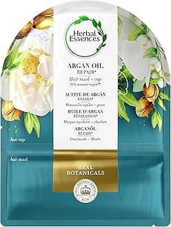Herbal Essences Argan Oil Hair Mask & Reusable Shower Cap, Stocking Filler, 20ml, Gifts for Women