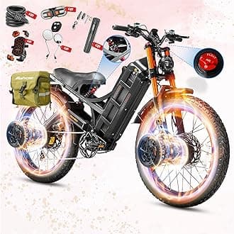 eAhora 2026 Romeo Pro 3/2 50-46Mph Electric Bike for Adults 5600W/4000W/2500W Dual Motor Ebike 60V/80Ah 52V/70Ah Long Range Fat Tire Full Suspension Electric Mountain Bicycle