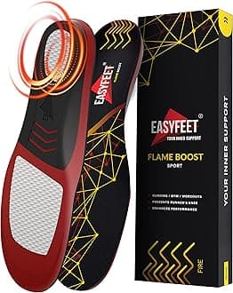 Running Athletic Shoe Insoles Men Women - Sport Insole - Shock Absorption Inserts - Walking Hiking Hockey Tennis Basketball - Orthotic Comfort Cushions Inserts Sneakers