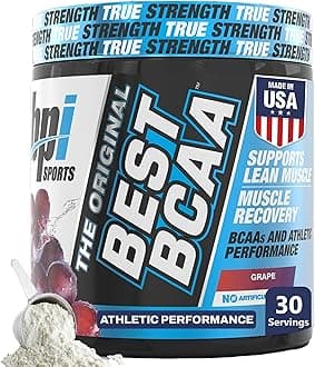 BPI Sports Best BCAA Powder - Muscle Recovery Support - Branched Chain Amino Acids | Building Blocks of Protein and Muscle - Post Workout Recovery – Hydration - Grape, 30 Servings