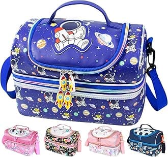 Lunch Bag Kids,Boys Lunch Box,Space Lunch Bag Toddler Teen Boys,School Daycare Cute Travel bags