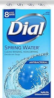 Antibacterial Deodorant Soap, Spring Water, 8 Count