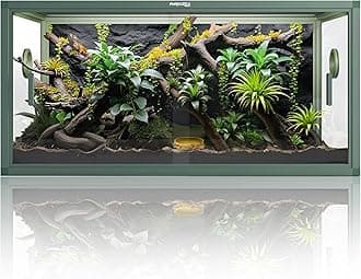 50 Gallon Reptile Tank, Front Opening Snake Tank for Easy Maintenance, Reptile Enclosure with Top Screen Ventilation 36''x18''x18''