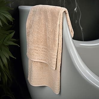 Tens Towels Pack of 2 Extra Large Bath Sheets 35 x 70 Inches, 100% Cotton, Larger & Lighter Weight, Quicker to Dry, Super Soft & Absorbent, Oversized Bath Towels, Beige