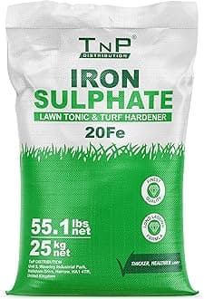 Iron Sulphate Powder Concentrate Pure Lawn Tonic Fertiliser Grass Greener Ferrous Sulphate of Iron Lawn Conditioner and Turf Hardener Dry Powder Soluble in Water by Pure Source Nutrition (25kg)