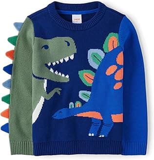 Gymboree Boys' and Toddler Long Sleeve Crew Neck Pullover Sweater