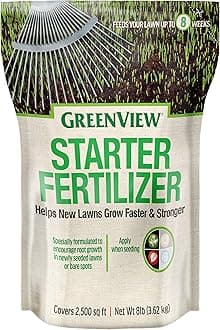Spring or Fall Lawn Starter Fertilizer - 8 lb. Bag - Covers 2,500 sq. ft.