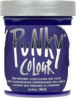 Punky Violet Semi Permanent Conditioning Hair Color, Vegan, PPD and Paraben Free, lasts up to 25 washes, 3.5oz