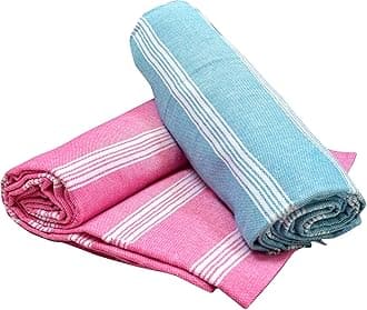 COMFORT WEAVE Cotton Bath Towels 250 GSM Multicolor(Set of 2, 31 X 62 Inch)