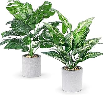 2 packs tall fake plant 02