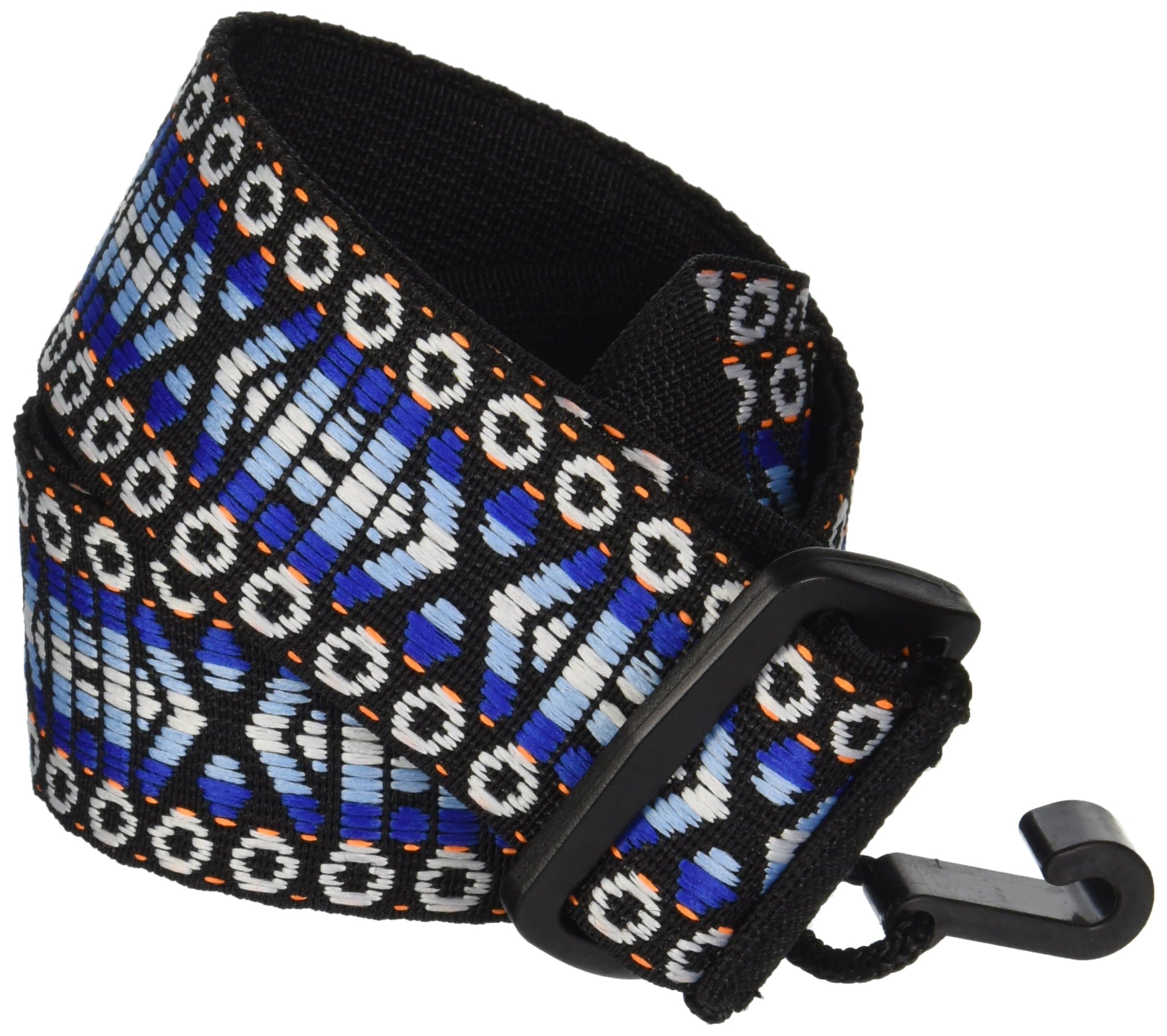 Performance Plus Classical Guitar/Ukulele Strap, Woven Tapestry/Hootenanny Patterns, GS5-BL - Midnight Sky Blue, Long