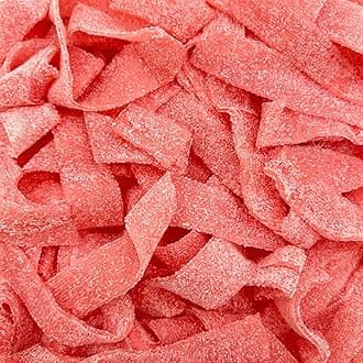 SourZap Sour Belts Gummy Candy | 8-Ounce Pack | Pink Lemonade Flavor