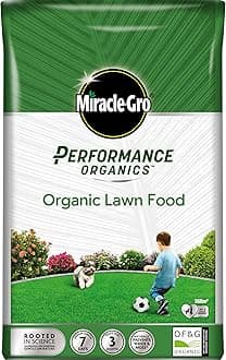 Miracle Gro Performance Organics, Organic Lawn Food Food-360 m2 Coverage, 9.1 kg Bag (Bee, Pet & Child Friendly)