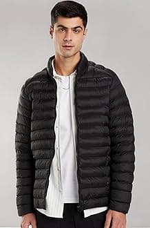 Amazon Brand - Symbol Men's 100% Nylon Lightweight Quilted Winter Jacket | Regular Fit (Available in Plus Sizes)
