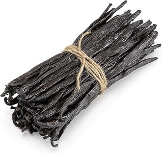 Slofoodgroup Gourmet Vanilla Beans, 25 Grade A Ugandan Vanilla Beans For Cooking, Baking and Homemade Extract