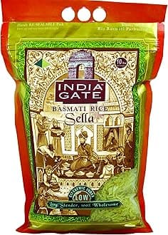 Parboiled Basmati Rice - Golden Sella, 10 Pound Bag
