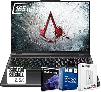 Legion 5i Gaming Laptop, 14th Gen Intel 24-Core i9-14900HX, 16" WQXGA(2560x1600) 165Hz, 32GB DDR5 RAM, 1TB SSD, GeForce RTX 4060(TGP 140W), RGB Backlit KB, W/ 128GB PSD, Windows 11 PRO