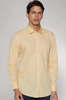 Peter England Men's Printed Slim Fit Party Branded Insignia Full Sleeve Casual Shirt Cotton