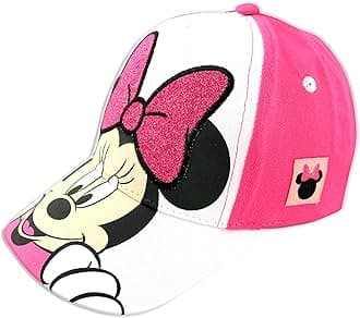 Disney Minnie Mouse Ears Toddler Baseball Hat for Girls Size 2-4 Or 4-7 Kids Cap