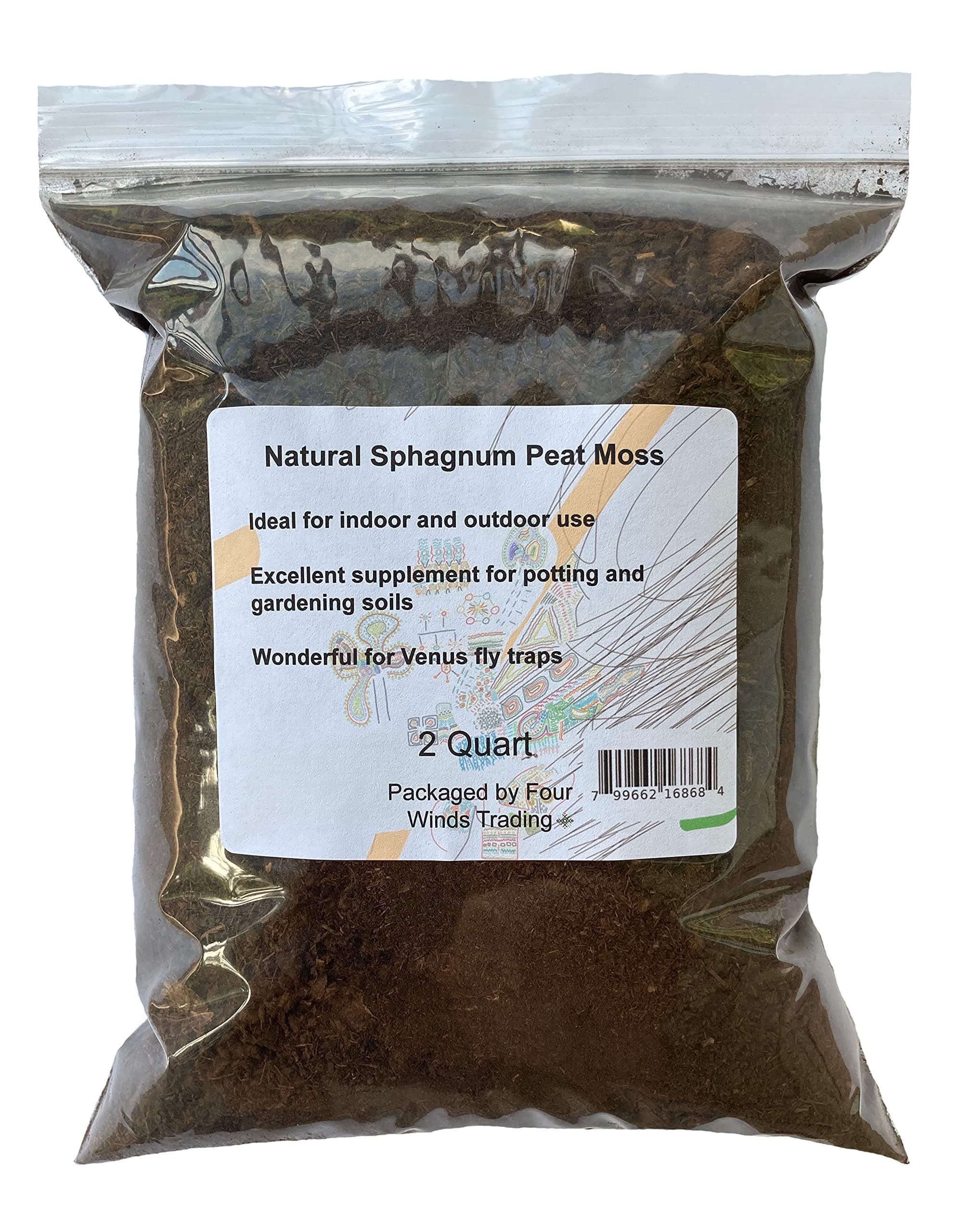 Sphagnum Peat Moss Gardening (2 Quart)