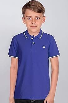 Allen Solly Boys Regular Fit Polo Tshirt(ABKPCRGBP96187_blue15-16 Years) Blue