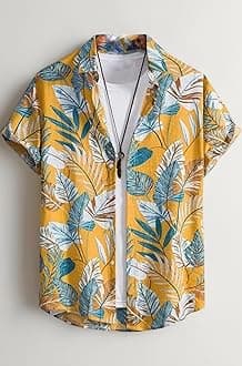 - Men's Rayon Shirt - Summer Button Down Shirts | Half Sleeve Printed |Formal |Casual Stylish Shirt's for Man