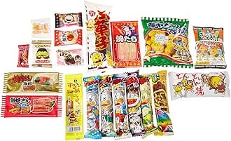 Japanese Candy Box assortment Kit 20pcs Dagashi Umaibo Snack Gumi potato Chip Kitty chocolate (20 pieces set)