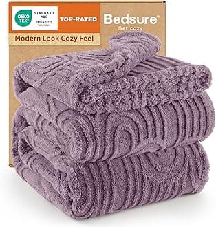 Bedsure GentleSoft Fleece King Size Blanket for Bed - Super Soft & Cozy, Fluffy Blankets for Women & Girls, Ideal for Sofa & Couch, Light Purple, 108x90 Inches
