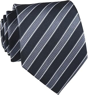Kihatwin Men's Gingham Check Stripe Ties Pattern Business Formal Designer Neckties 3.15"